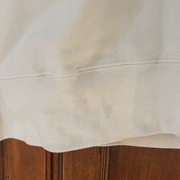 Champion White Crew Sweatshirt w/ Logo | Size Large | Preowned | Good condition - Picture 5 of 6